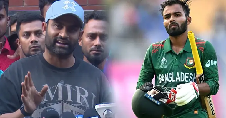 বাংলাদেশ জাতীয় দলের ক্রিকেটার তামিম ইকবাল  ও তাওহীদ হৃদয়